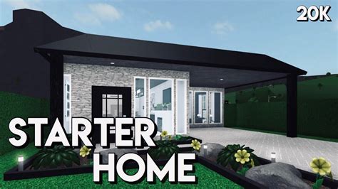 Bloxburg Aesthetic Starter Home 20k Youtube
