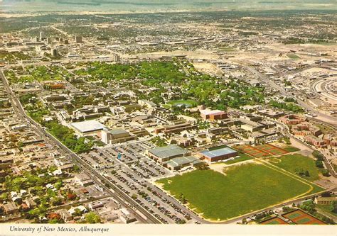 Albuquerque Nm Vintage Postcard Aerial View Of The Uni Flickr