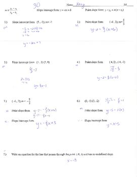 Point Slope Form Quiz Pdf Seven Things You Probably Didn't ...