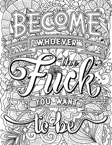 Funny Adult Coloring Page Etsy