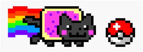 Polish your personal project or design with these pixel art grid transparent png images, make it even more personalized and more attractive. Nyan Cat Youtube Pixel Art - Easy Pixel Art Minecraft Grid ...