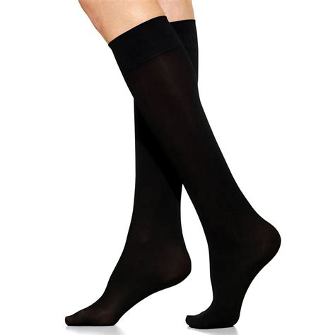 Winterlace Womens Trouser Socks Opaque Stretchy Nylon Knee High Many