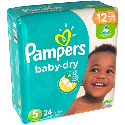 Pampers Baby Dry Diapers Size 5 Jumbo Pack 24ct Pkg Garden Grocer