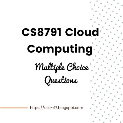 «cloud computing questions and answers sanfoundry». CS8791 Cloud Computing MCQ PDF Materials for Anna ...