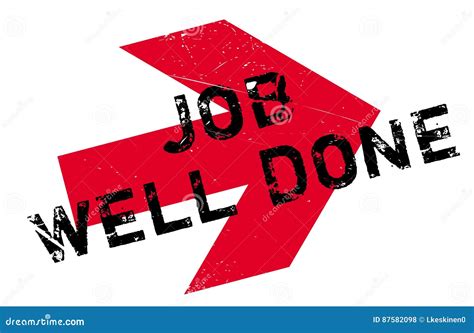 Job Well Done Rubber Stamp Stock Vector Illustration Of Great 87582098