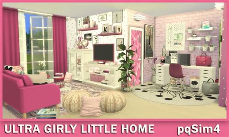 Ultra Girly Little Home Sims 4 Speed Build Casa Sims Muebles De