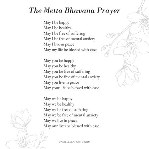 Priya On Instagram Metta Bhavana Prayer Aka Loving Kindness