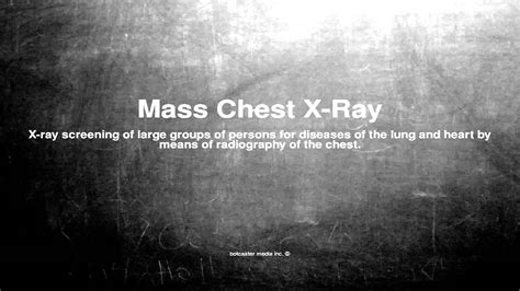 Medical Vocabulary What Does Mass Chest X Ray Mean YouTube