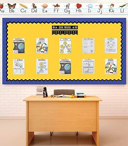 Carson Dellosa Education Manuscript Abc Line For Classroom Bulletin Board Classroom Decorations