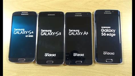 Samsung Galaxy S6 Edge Vs A5 Vs S5 Vs S4 Speed Test Youtube