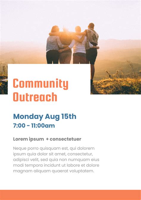 Community Outreach Flyer Template