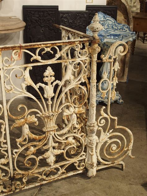 Cast iron rail for balcony that are available in multifarious designs, colors, sizes and thicknesses. Circa 1860 Painted Cast Iron Balcony Railing from ...