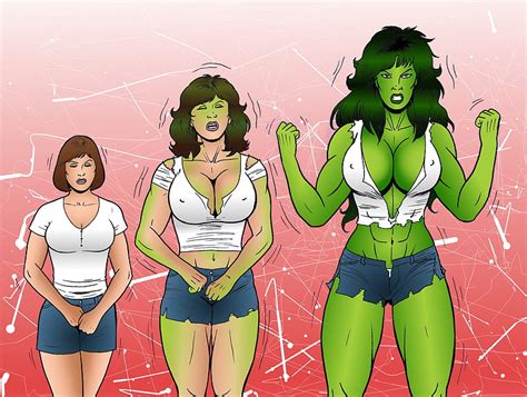 Transformation She Hulk Cartoon Woman Sexy People Hd Wallpaper Peakpx