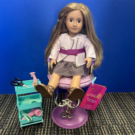 Our Generation Sitting Pretty Salon Chair And Accessories Doll Hired Separately
