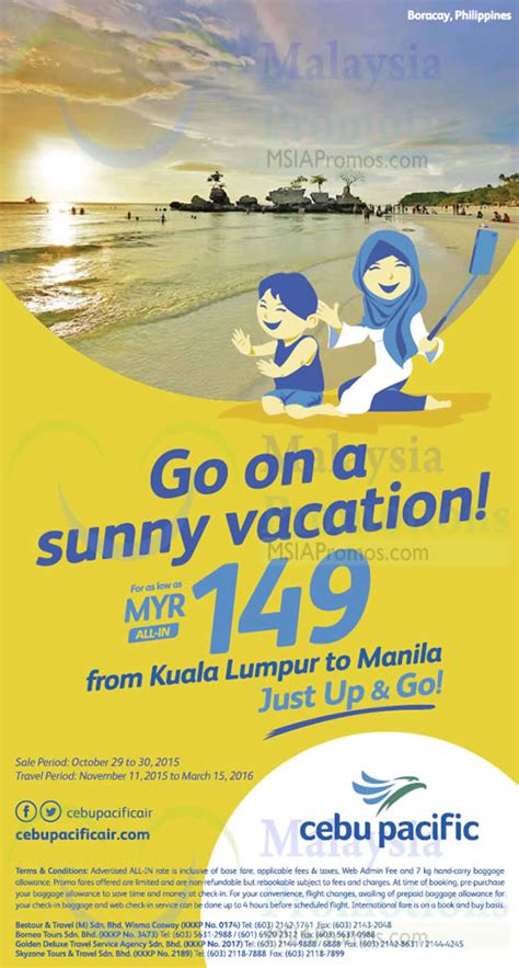 They were founded in 1988 and has domestic and. Cebu Pacific Air RM149 (all-in) Manila Promo Fares 29 - 30 ...