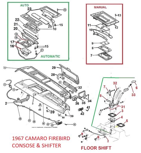 67 Camaro Firebird Console And Parts Chicago Muscle Car Parts Inc