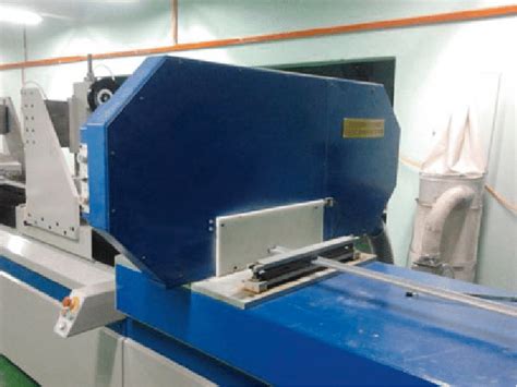 Polymer coating for donning & grip control. 9 A cutter in a pultrusion machine (Courtesy of Rashidin ...