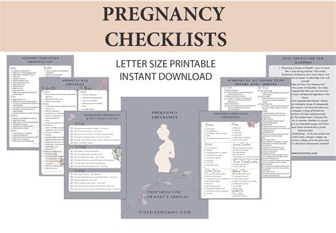 Pregnancy Checklists Bundle Printable Pregnancy To Do Lists Etsy