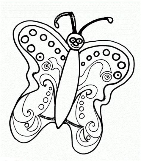 Butterfly pollinating flower printable coloring page. Butterfly coloring pages for kids
