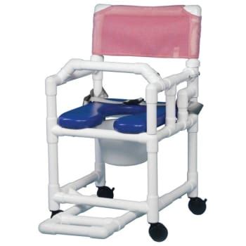 Drainage holes in seat reduces slipping. Shower Commode Chair Seat Belt Left 550 Lbs In Linen | HD ...