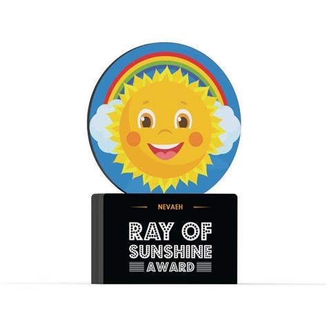 ray of sunshine award fun awards awards office awards