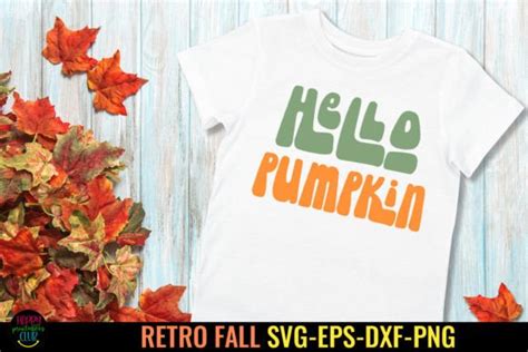 Hello Pumpkin Svg I Retro Fall Svg Png Graphic By Happy Printables Club