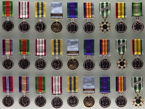 Wwii Australian Military Army Corps Medals Stock Photo Image Of