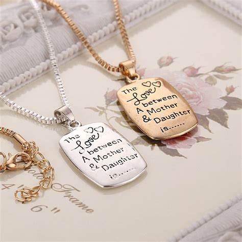 Gift ideas from mother to daughter. 2015 The Love between A Mother Daughter is pendant silver ...
