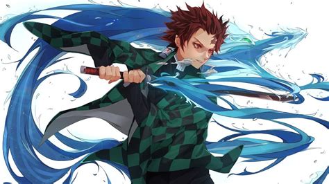 Please like or reblog if you use. Tanjiro Kamado, Water Dragon, Kimetsu no Yaiba, 4K, #155 ...