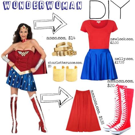 Wonderwoman Halloween Diy Costume Disfraz Mujer Maravilla Casero Disfraz Mujer Maravilla Y