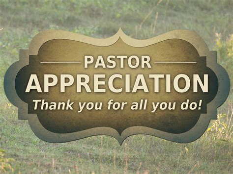 Pastor Appreciation Evangel Church