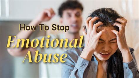 How To Deal With An Emotionally Abusive Partner Youtube