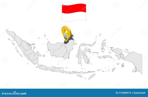Location Of Province North Kalimantan On Map Indonesia 3d North