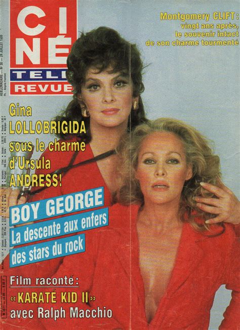 Cine Revue 1986 N°30 Lollobrigida Andress Boy George Fernand Gravey C