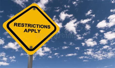 Restrictions Apply Stock Illustration Illustration Of Pole 108360400