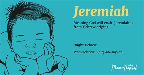 The basic idea is this: Jeremiah Name Meaning, Origin, Popularity, Boy Names Like ...