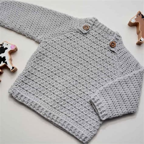 Easy Crochet Baby Sweater Pattern Hanjan Crochet