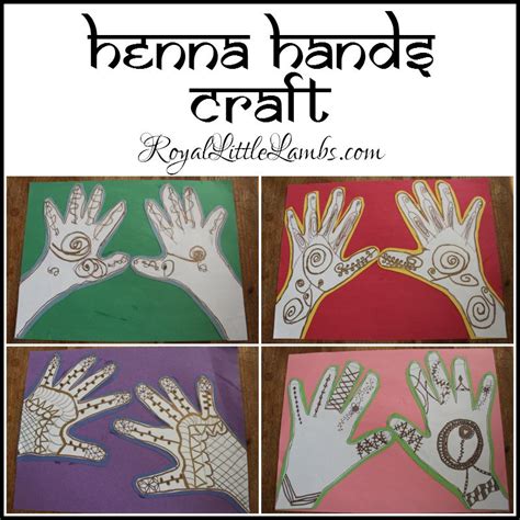 Enjoying Great Life Hand Henna Preschool Crafts Hand Art Projects