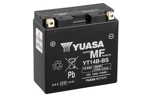 We can even fit your new battery for just £10. Yuasa Motorcycle Battery YT14B-BS 12V 12A From County Battery