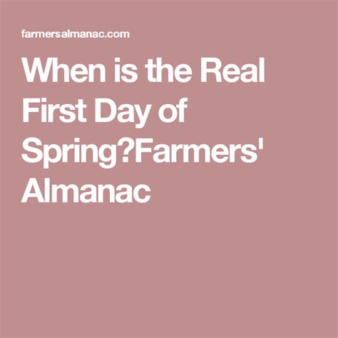 When Is The Real First Day Of Spring—march 20th Or 21st Farmers