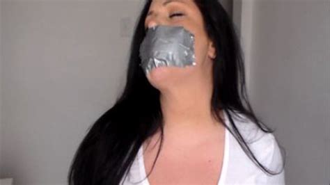 Duct Tape Gag And Handcuff Challenge Part 2 Queen Of Gags Clips4sale