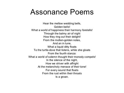 Assonance Poems