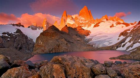 Monte Fitz Roy El Chaltén En Patagonie Hd Landscape Landscape