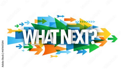What Next Icon With Arrows Background Stock Vector Adobe Stock