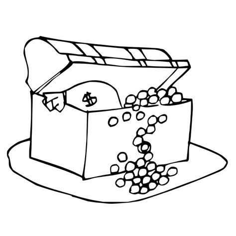 Treasure Chest 2 Coloring Page Free Printable Coloring Pages For Kids