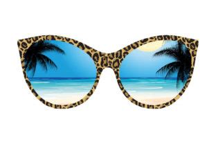 Leopard Skin Sunglasses Beach Png Svg Graphic By Sunandmoon Creative Fabrica