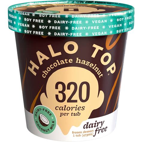 Calories In Halo Top Dairy Free Choc Hazelnut Calcount