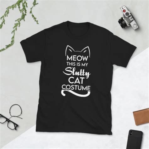 Meow This Is My Slutty Cat Costume T Shirt Halloween Costume New Size S