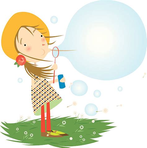 Kid Blowing Bubbles Illustrations Royalty Free Vector Graphics And Clip