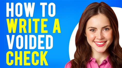 How To Write A Voided Check How To Void Check For Direct Deposit